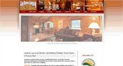 Desktop Screenshot of loghomelodging.com